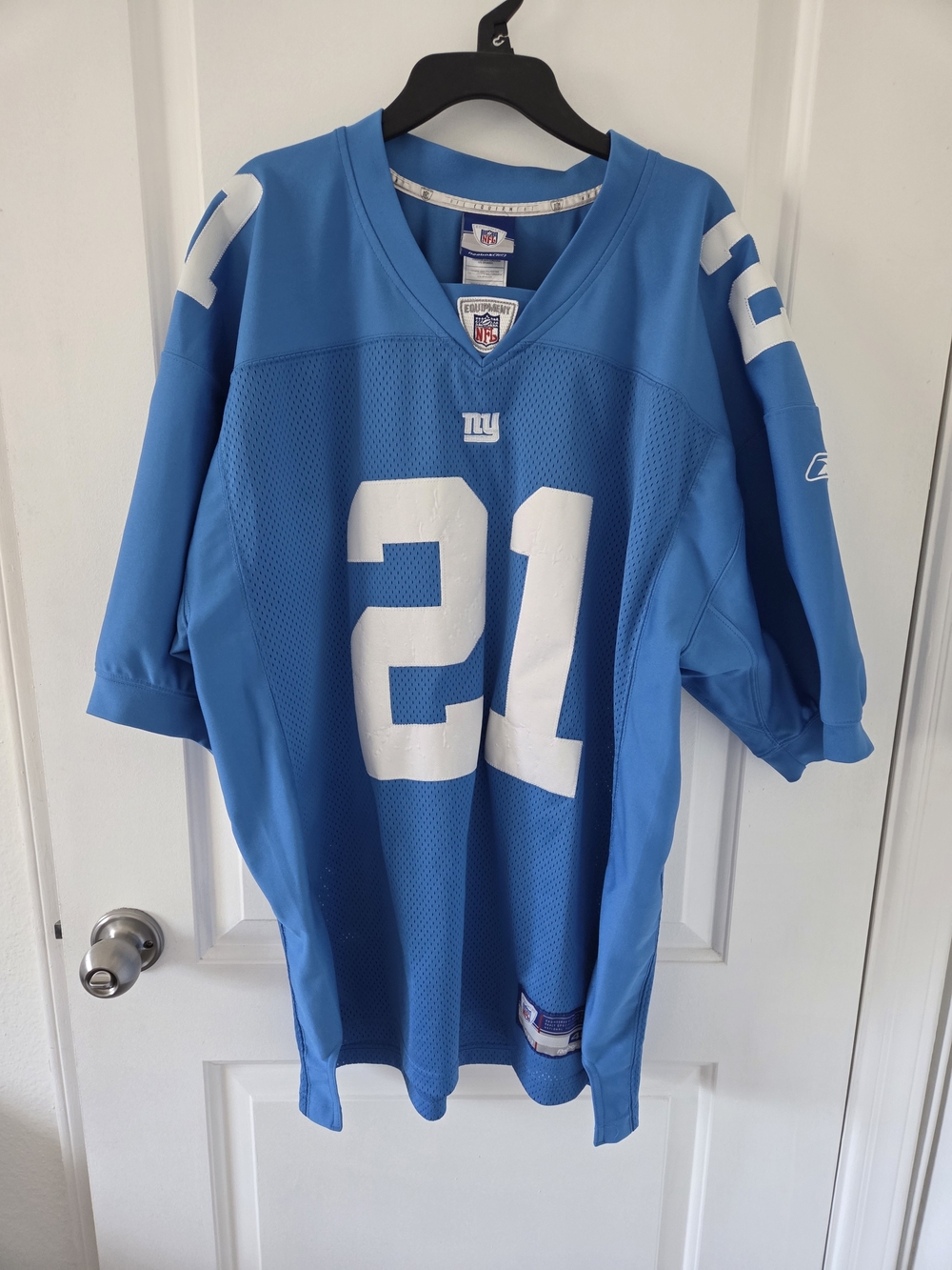 NY Giants Blue #21 Tiki Barber XL Official NFL Football Jersey
